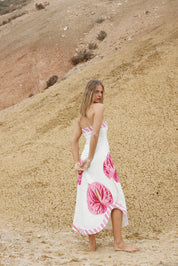 MAEVE DRESS IN ANTIQUE ARISA ANTHURIUM