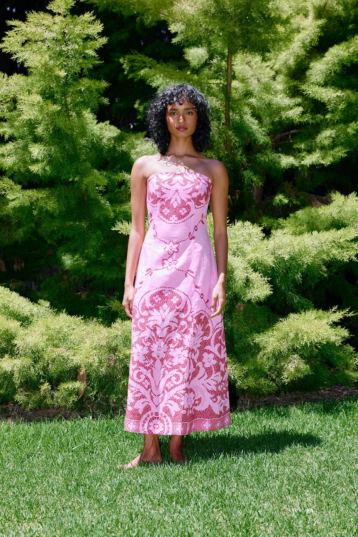 HARPER DRESS MAGENTA – Aston Studio