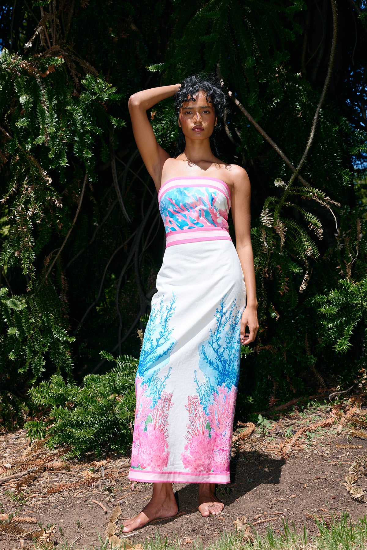 CELIA DRESS ANTIQUE CORAL