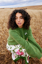 MAUDE KNIT JUMPER IN FOREST