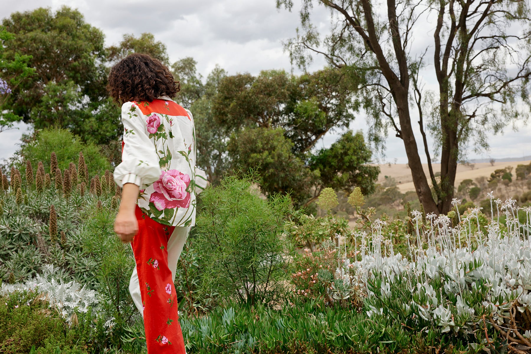 RAFFERTY BLOUSE IN RUBY ANTIQUE ROSE