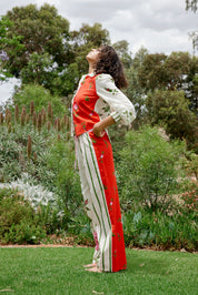 JOE PANT IN RUBY ANTIQUE ROSE