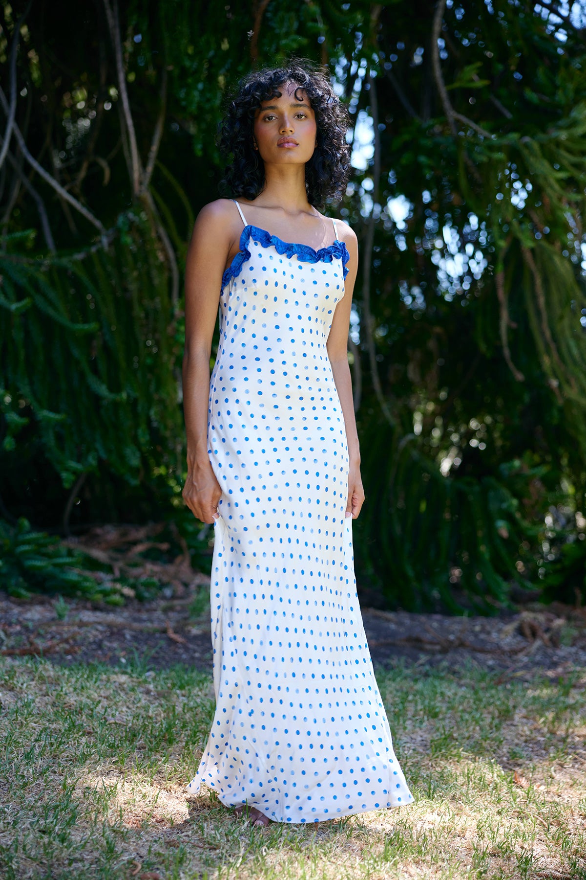 POSEY DRESS ANTIQUE ROYAL