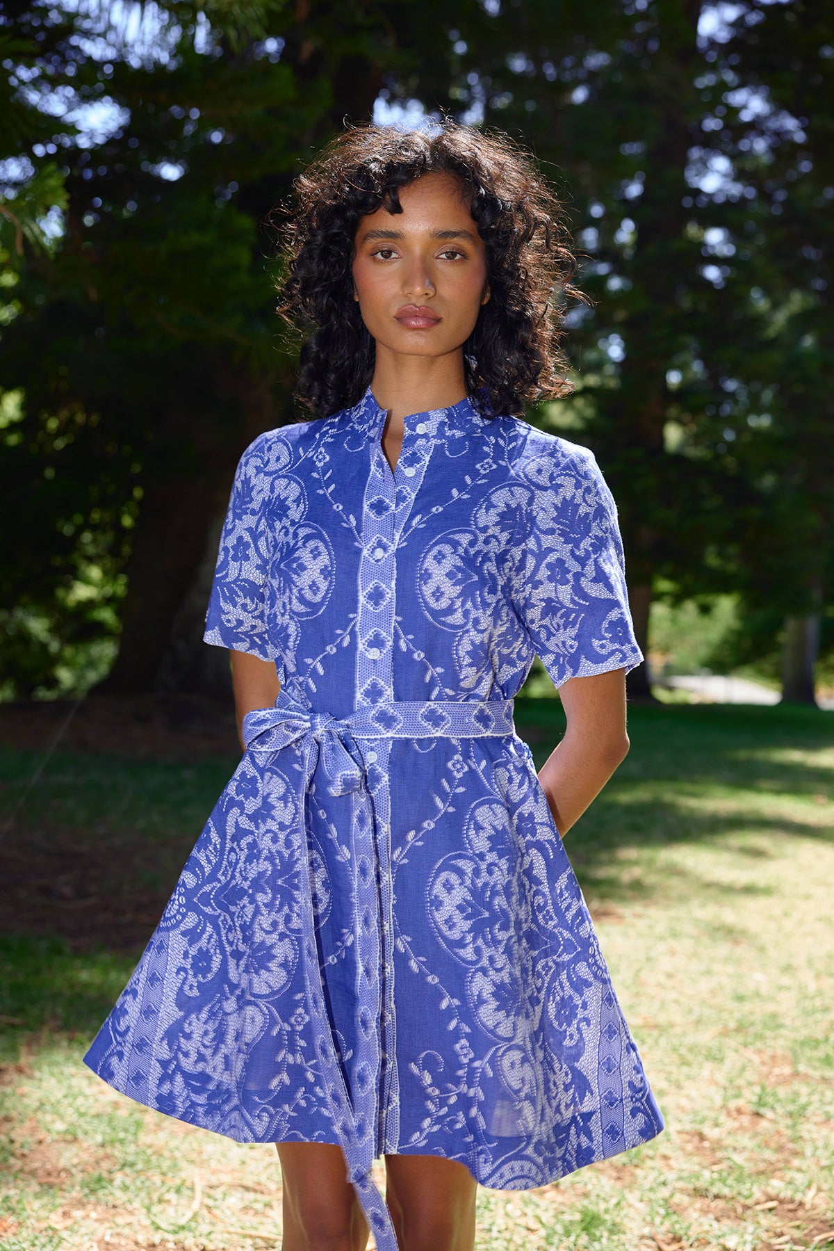 nami purple dress NAMI DRESS ROYAL ANTIQUE – Aston Studio