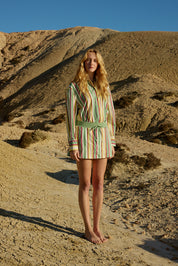 INDI SKIRT MEADOW STRIPE