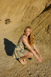 AGATHA MINI DRESS MEADOW STRIPE