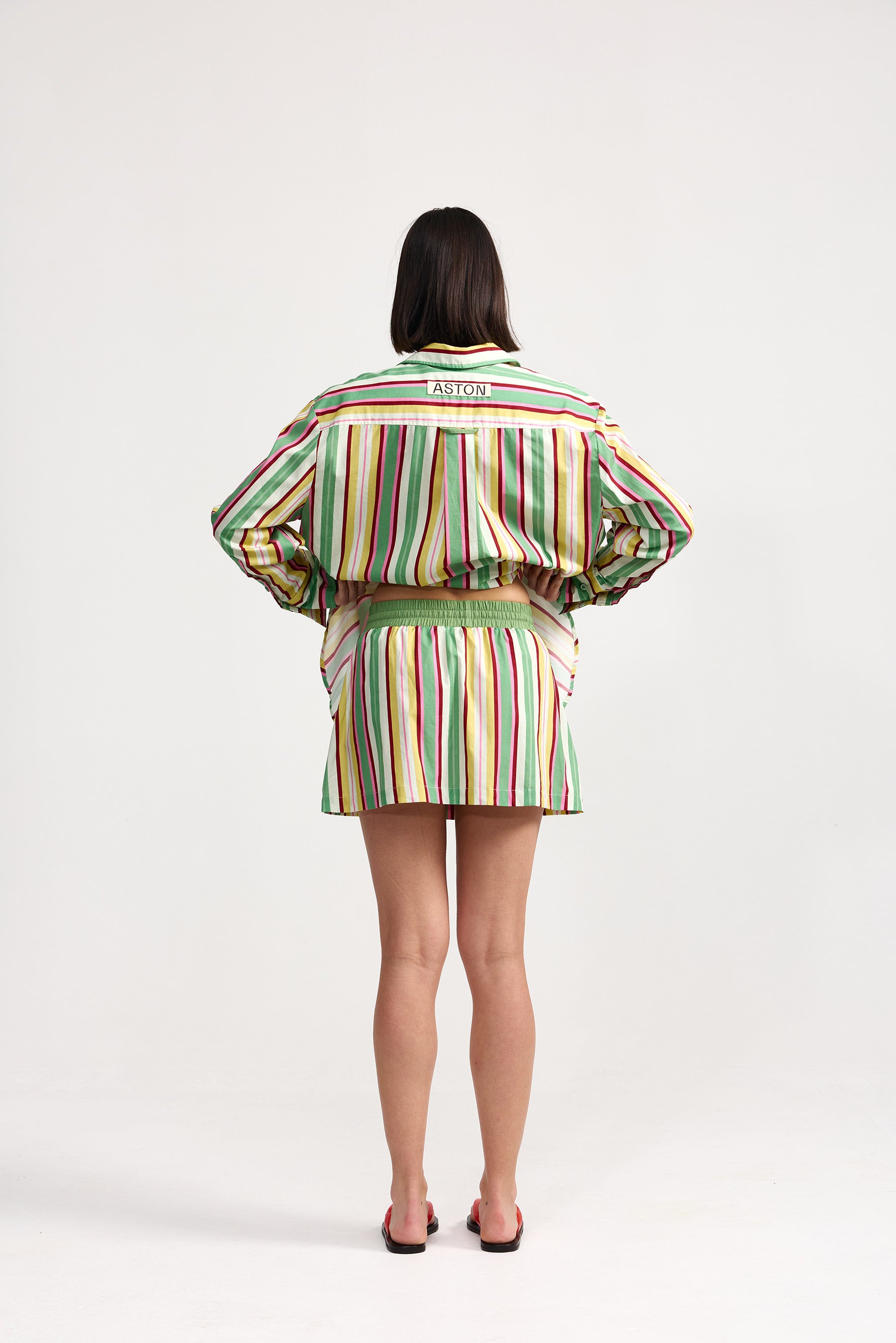 INDI SKIRT MEADOW STRIPE