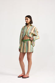 INDI SKIRT MEADOW STRIPE