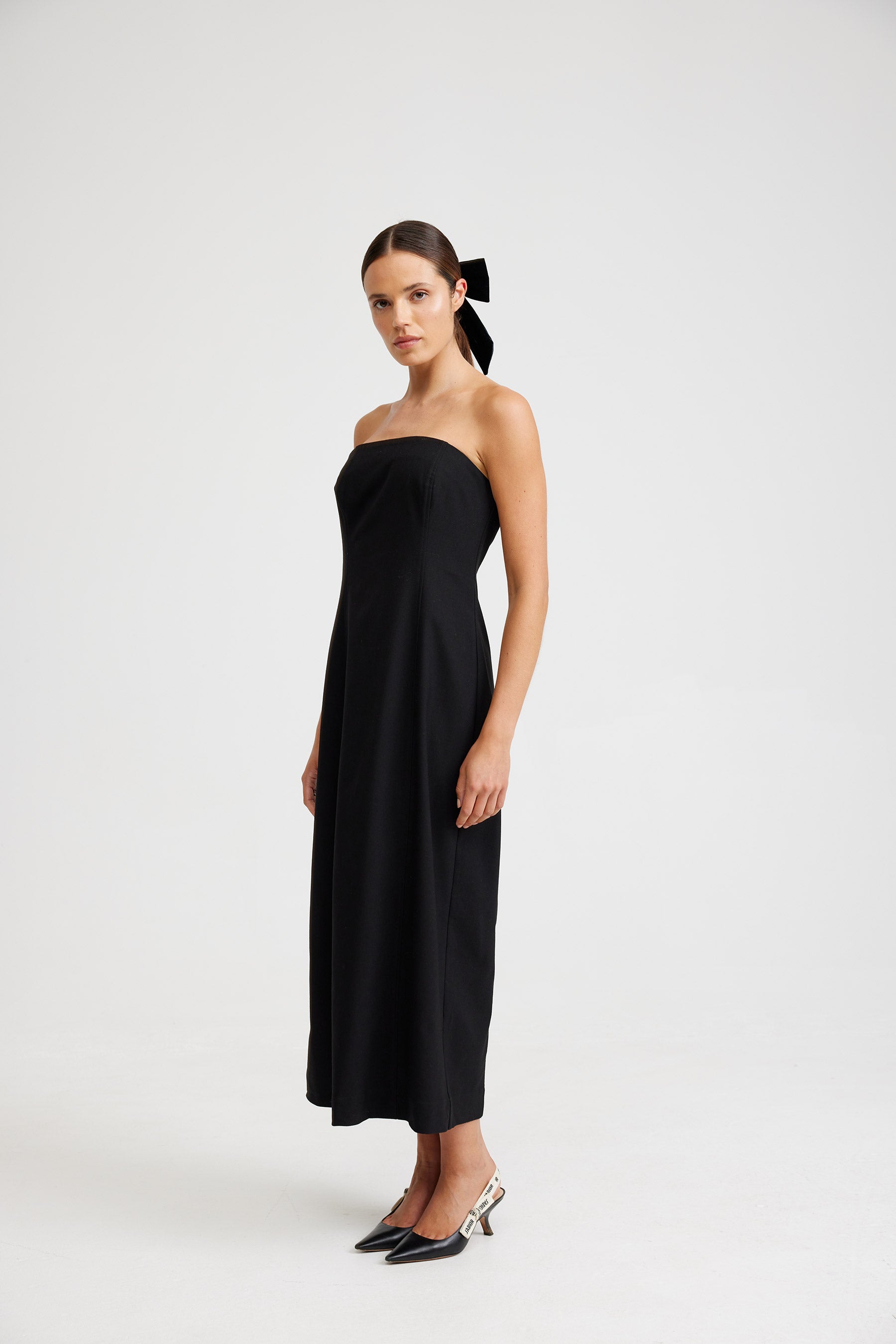 HARPER DRESS IN NERO