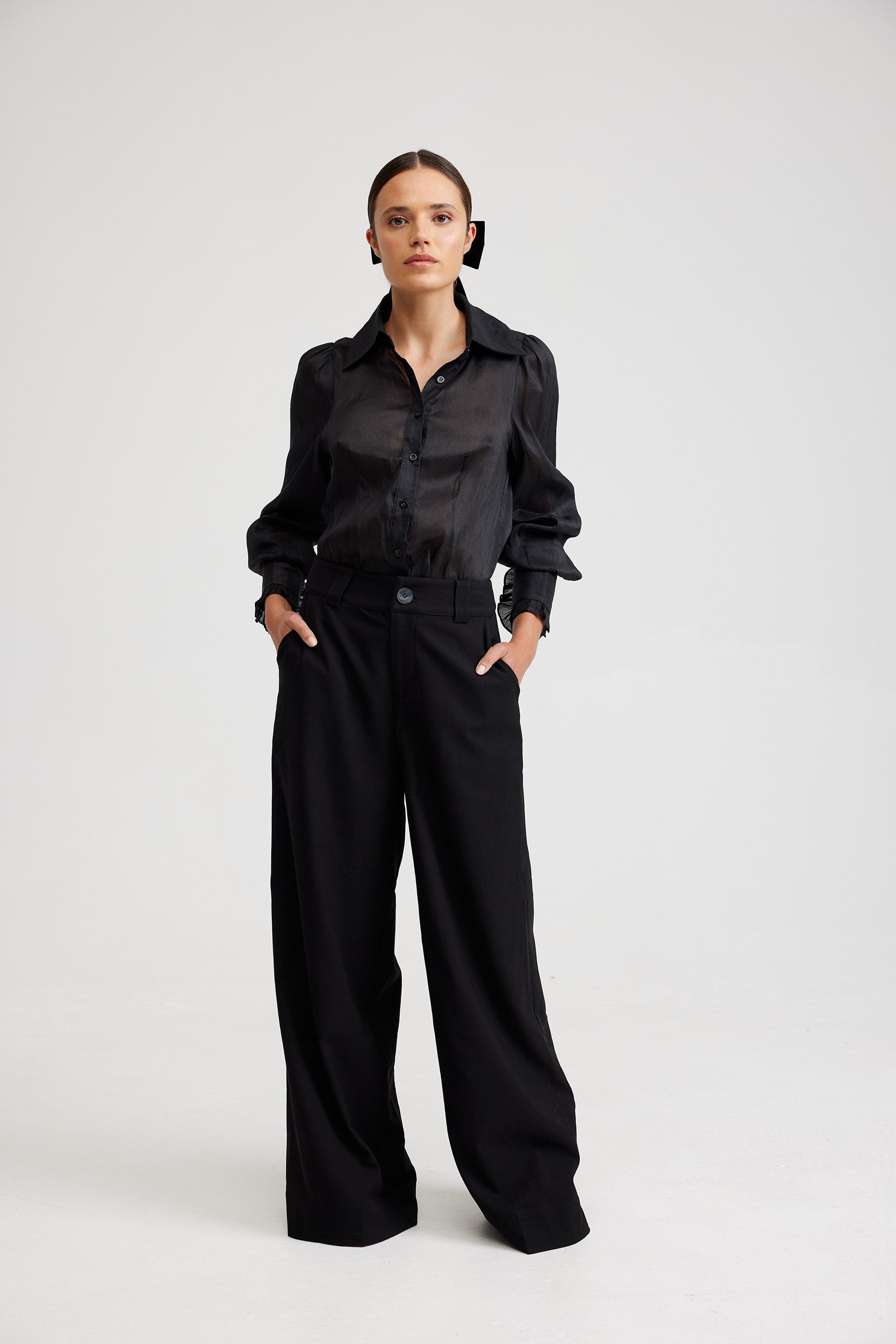 SIENNA BLOUSE IN NERO