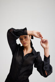 SIENNA BLOUSE IN NERO