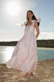 PIPPA DRESS IN SEASHELL STRIPE