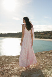 PIPPA DRESS IN SEASHELL STRIPE