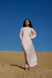 LUCINDA DRESS IN SEASHELL STRIPE