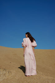 LUCINDA DRESS IN SEASHELL STRIPE