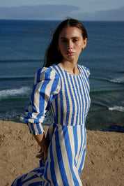 SADIE DRESS IN PACIFIC STRIPE