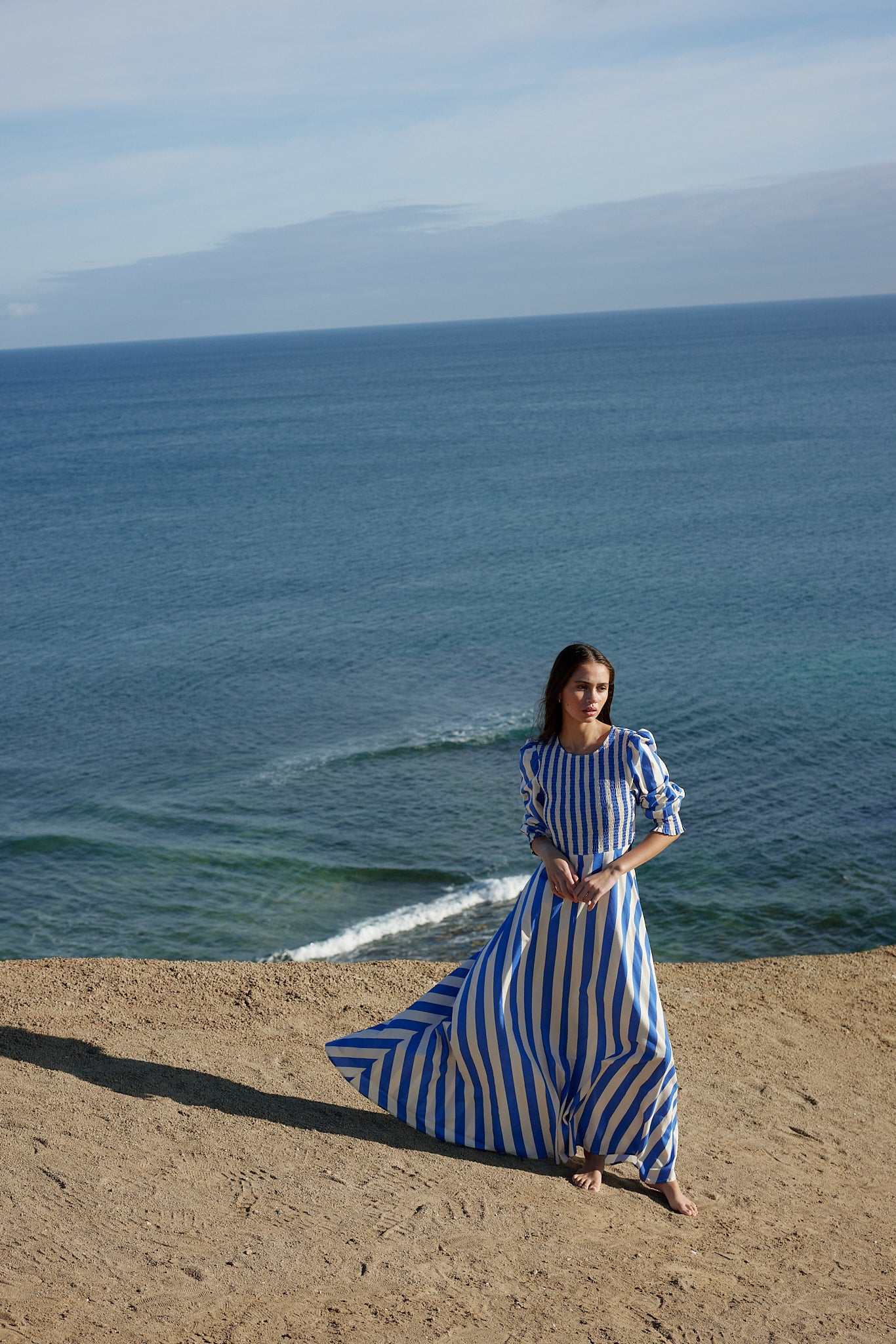 SADIE DRESS IN PACIFIC STRIPE