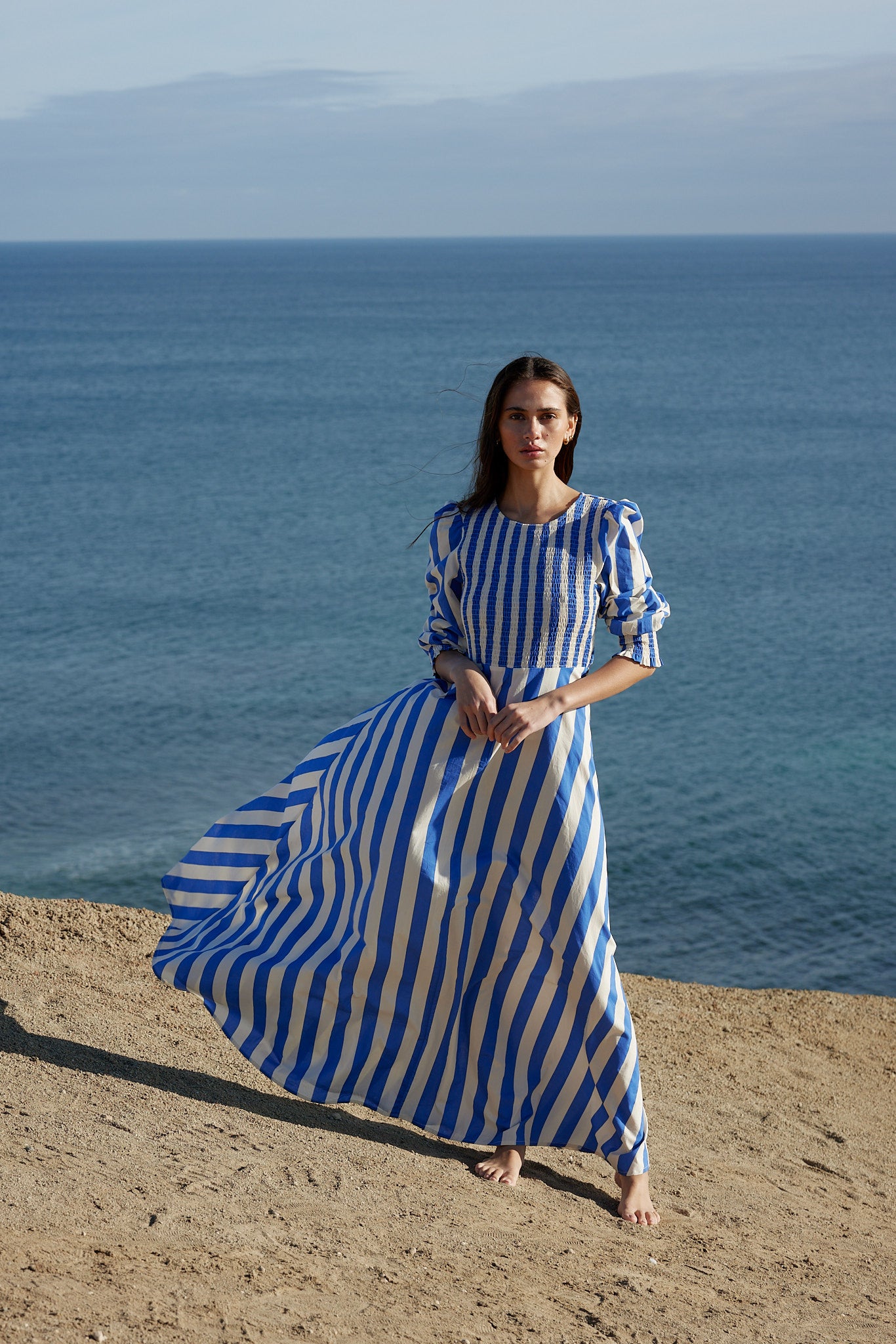 SADIE DRESS IN PACIFIC STRIPE