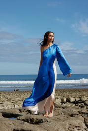 EASTON DRESS IN OCEAN DEPTH/SEASHELL