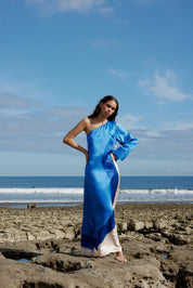 EASTON DRESS IN OCEAN DEPTH/SEASHELL