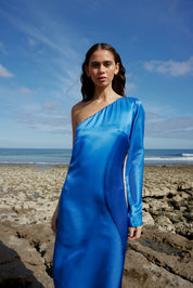 EASTON DRESS IN OCEAN DEPTH/SEASHELL