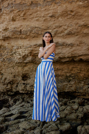 HAZEL DRESS IN PACIFIC STRIPE