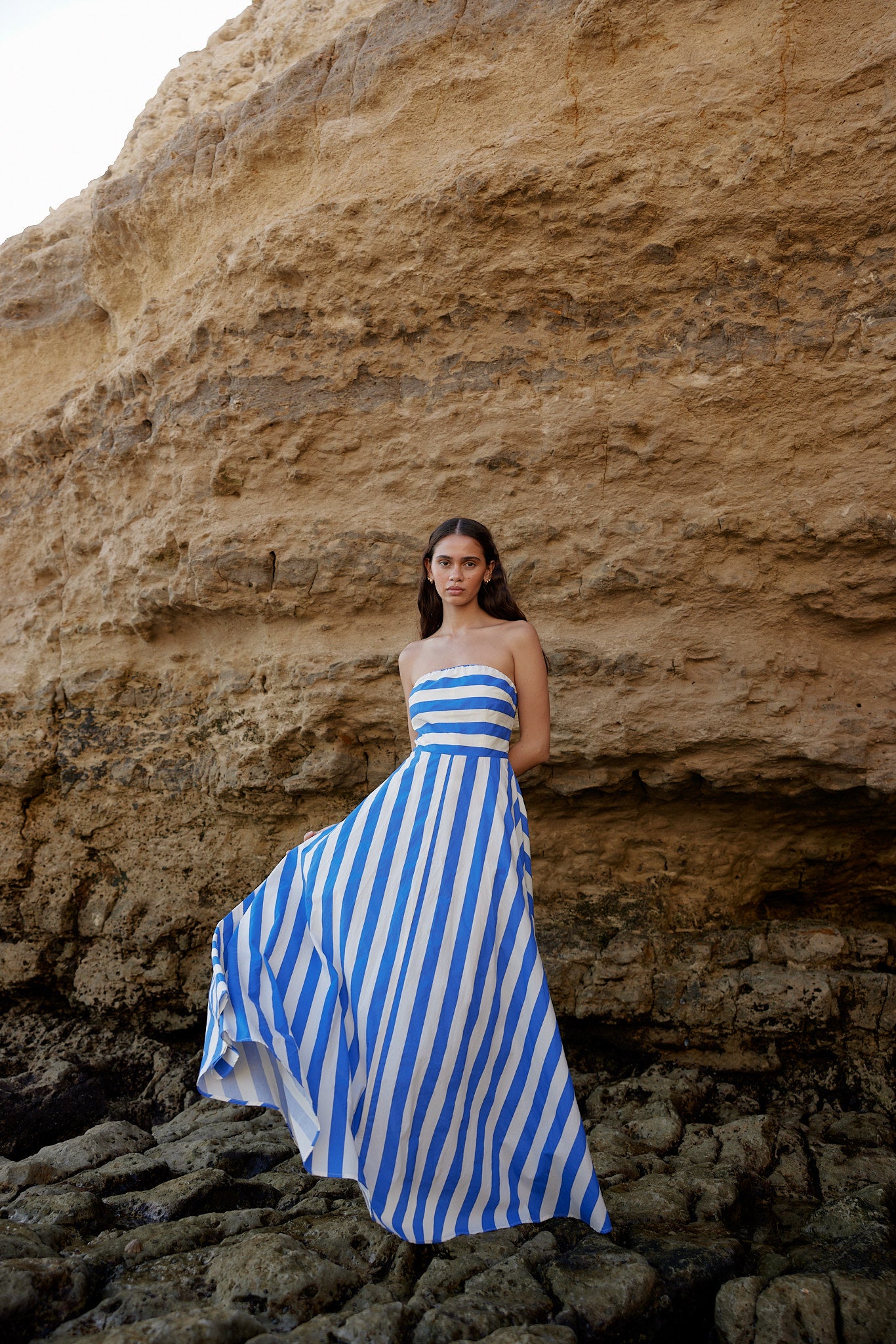 HAZEL DRESS IN PACIFIC STRIPE