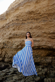 HAZEL DRESS IN PACIFIC STRIPE