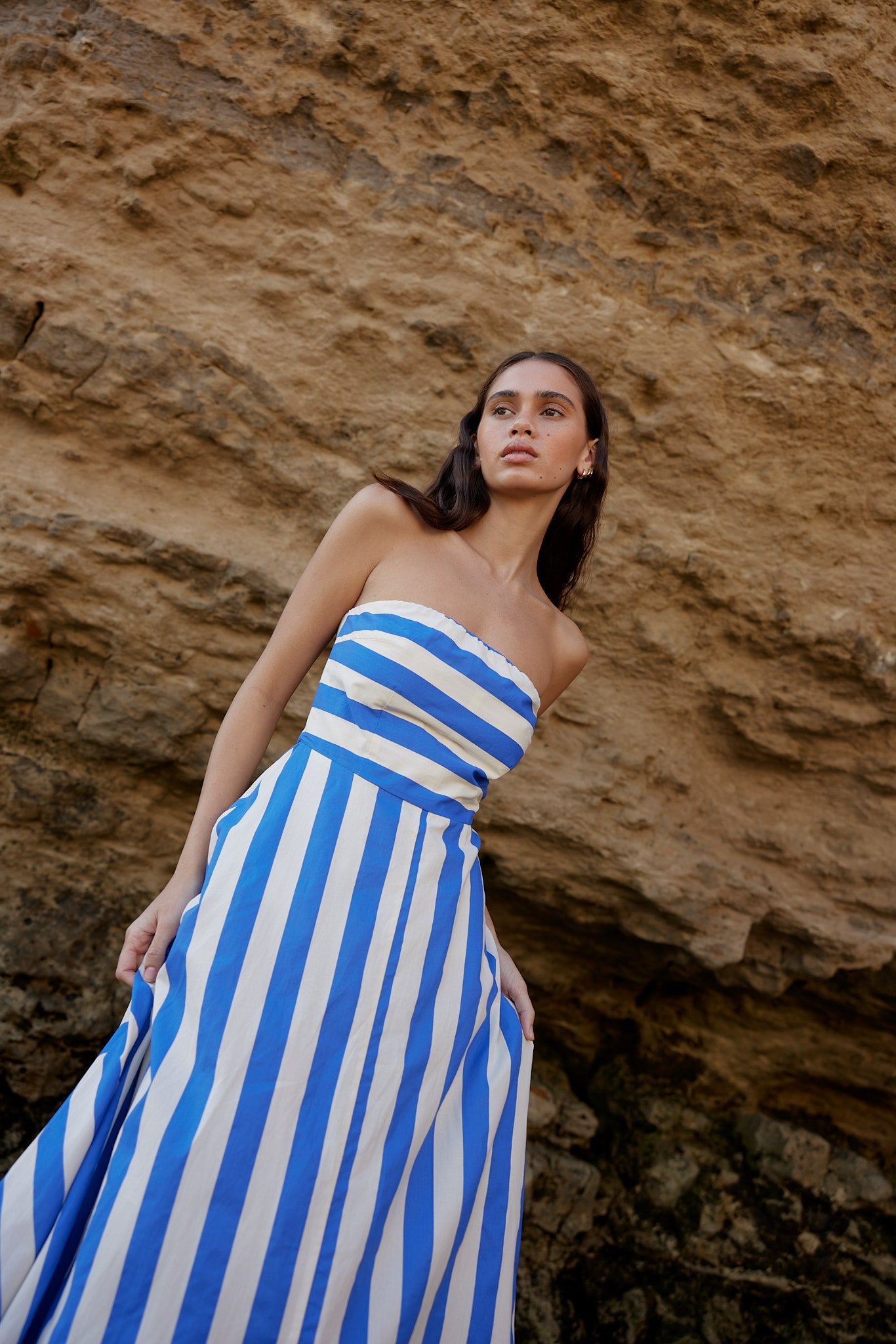 HAZEL DRESS IN PACIFIC STRIPE