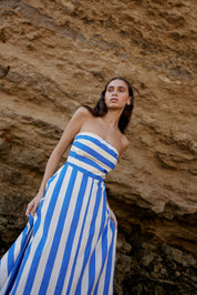 HAZEL DRESS IN PACIFIC STRIPE