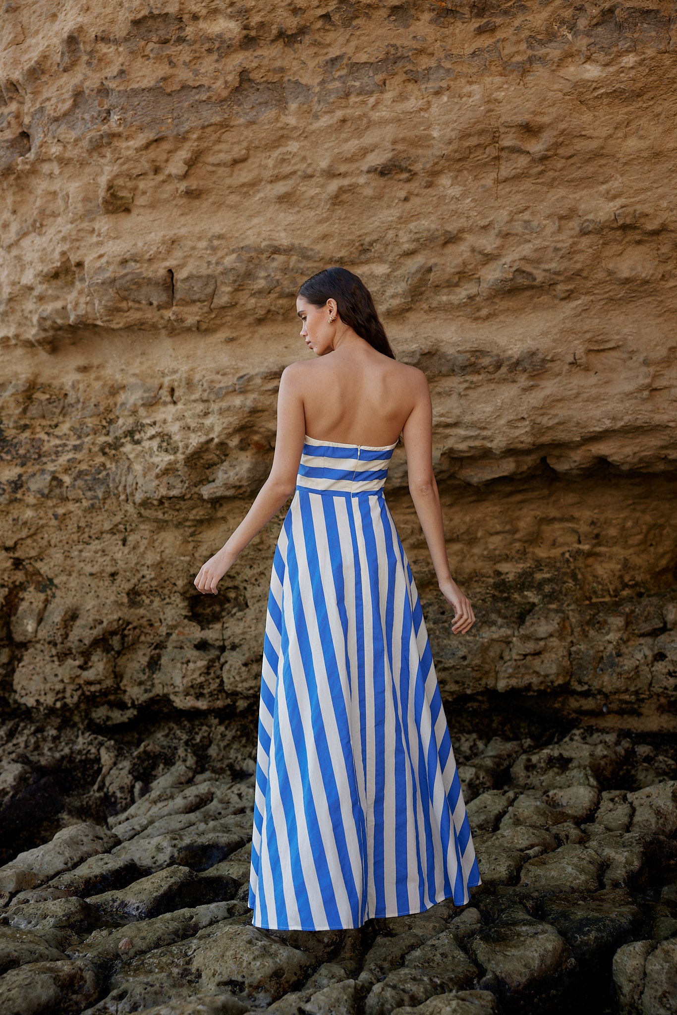 HAZEL DRESS IN PACIFIC STRIPE