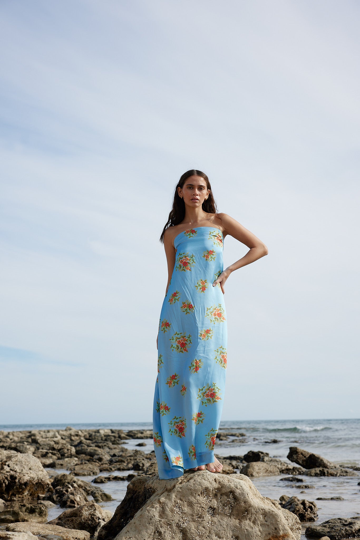 LUCIE DRESS IN POOL BOUQUET