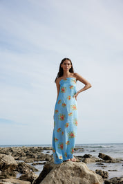 LUCIE DRESS IN POOL BOUQUET