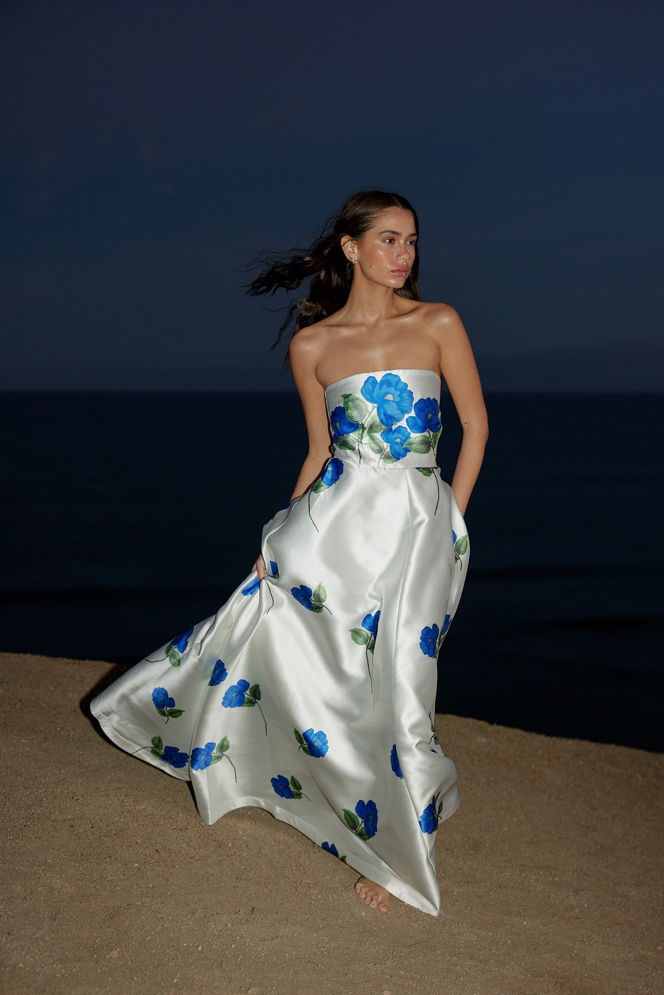 AUDREY GOWN CELESTE/FOAM Aston Studio AUDREY GOWN CELESTE/FOAM Aston Studio