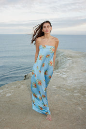 LUCIE DRESS IN POOL BOUQUET