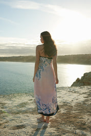 MAEVE DRESS IN SEASHELL/ICEBERG