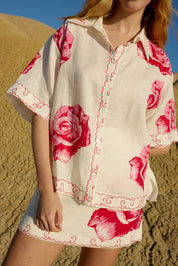 NERI SHIRT IN ANTIQUE ROSE