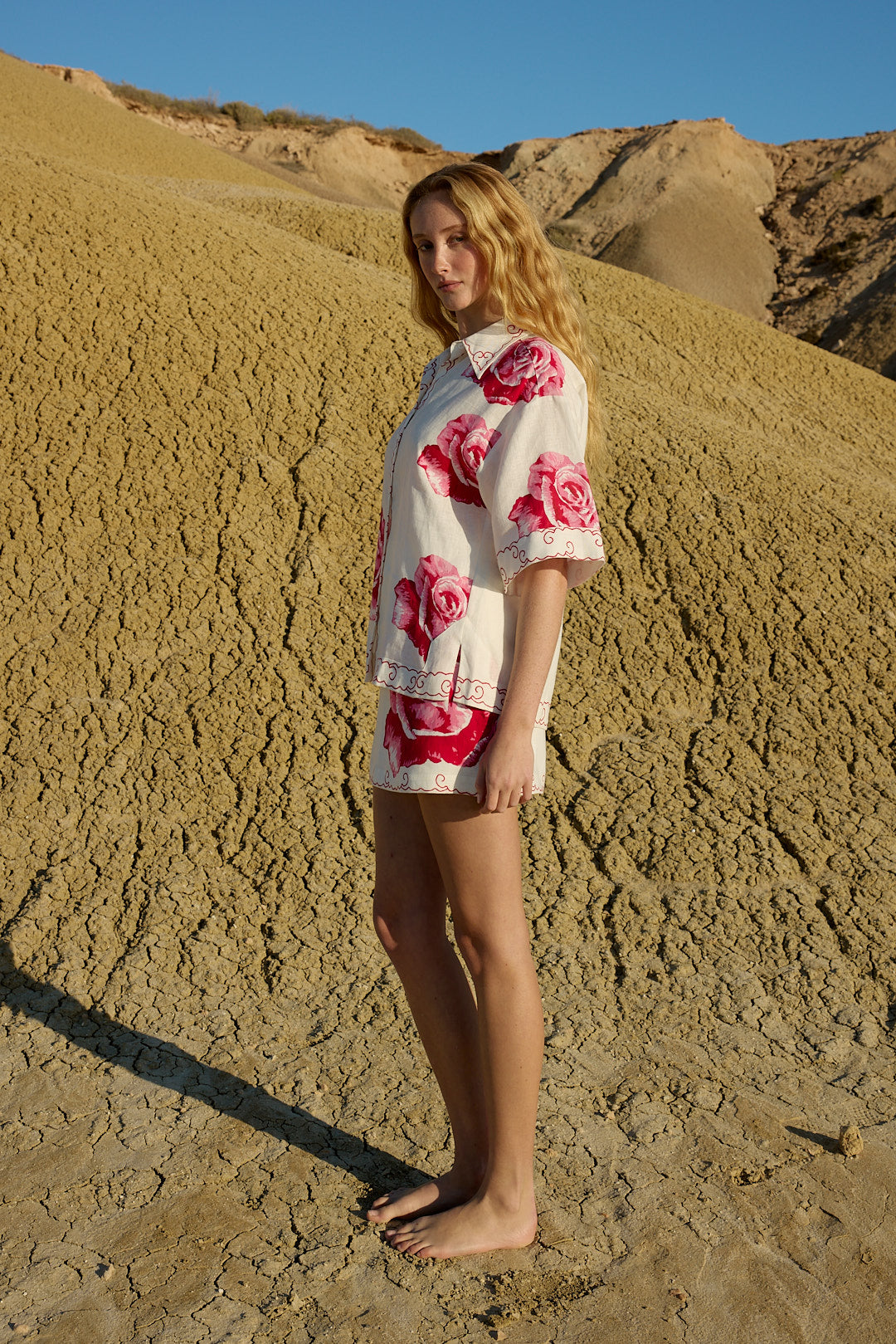 ULA MINI SKIRT IN ANTIQUE ROSE