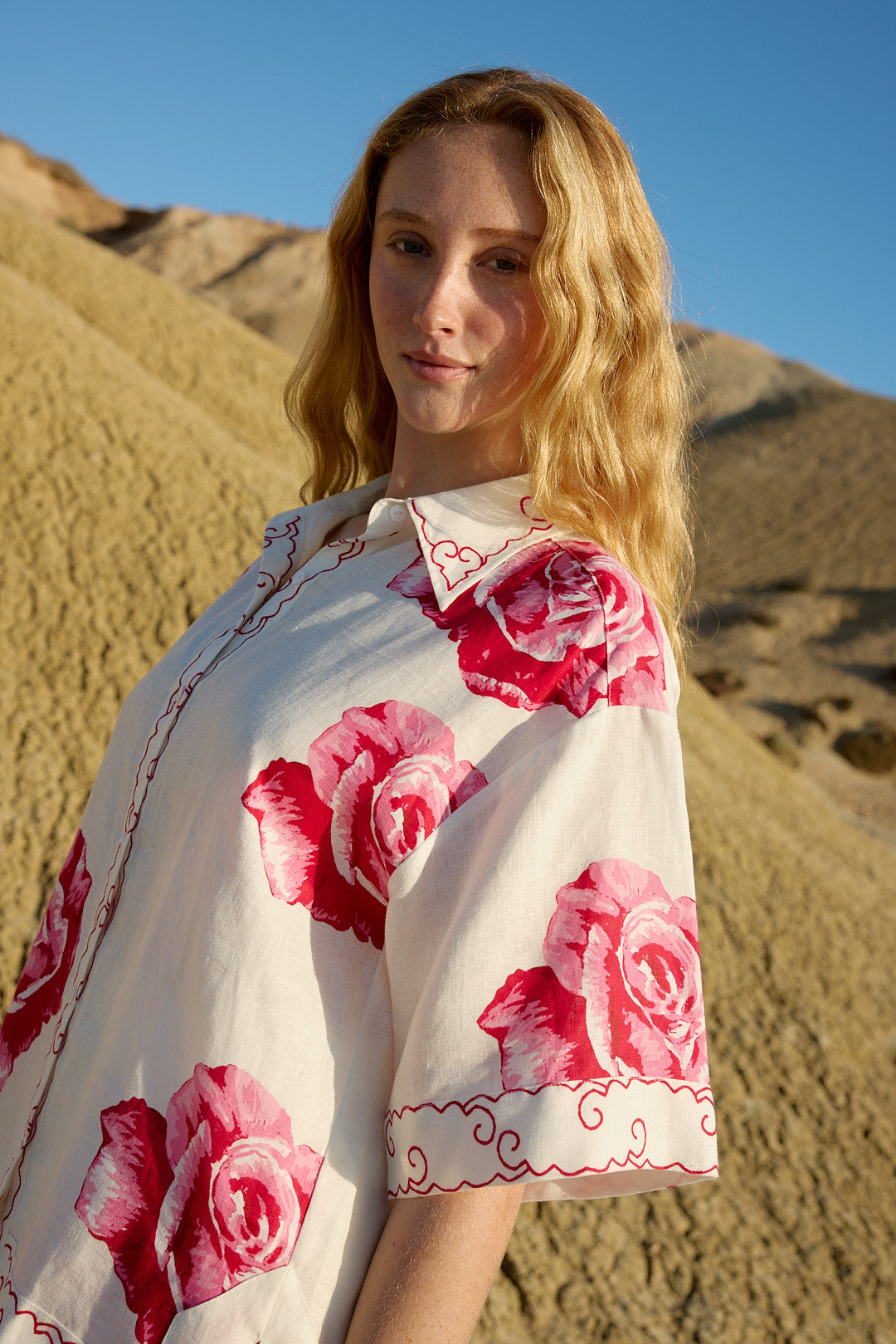 NERI SHIRT IN ANTIQUE ROSE