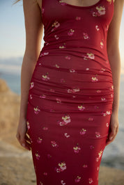 SEDERIA MESH DRESS REDCURRANT PHALAE