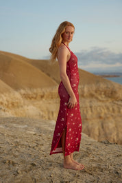 SEDERIA MESH DRESS REDCURRANT PHALAE