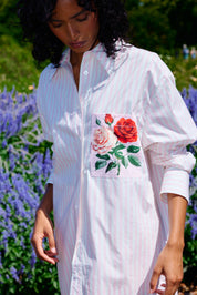 BUDDY SHIRT BABY ROSE STRIPE