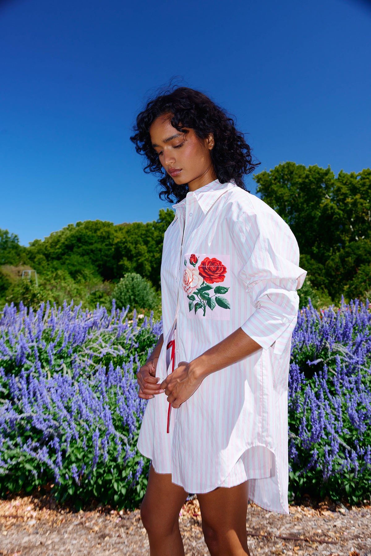 BUDDY SHIRT BABY ROSE STRIPE