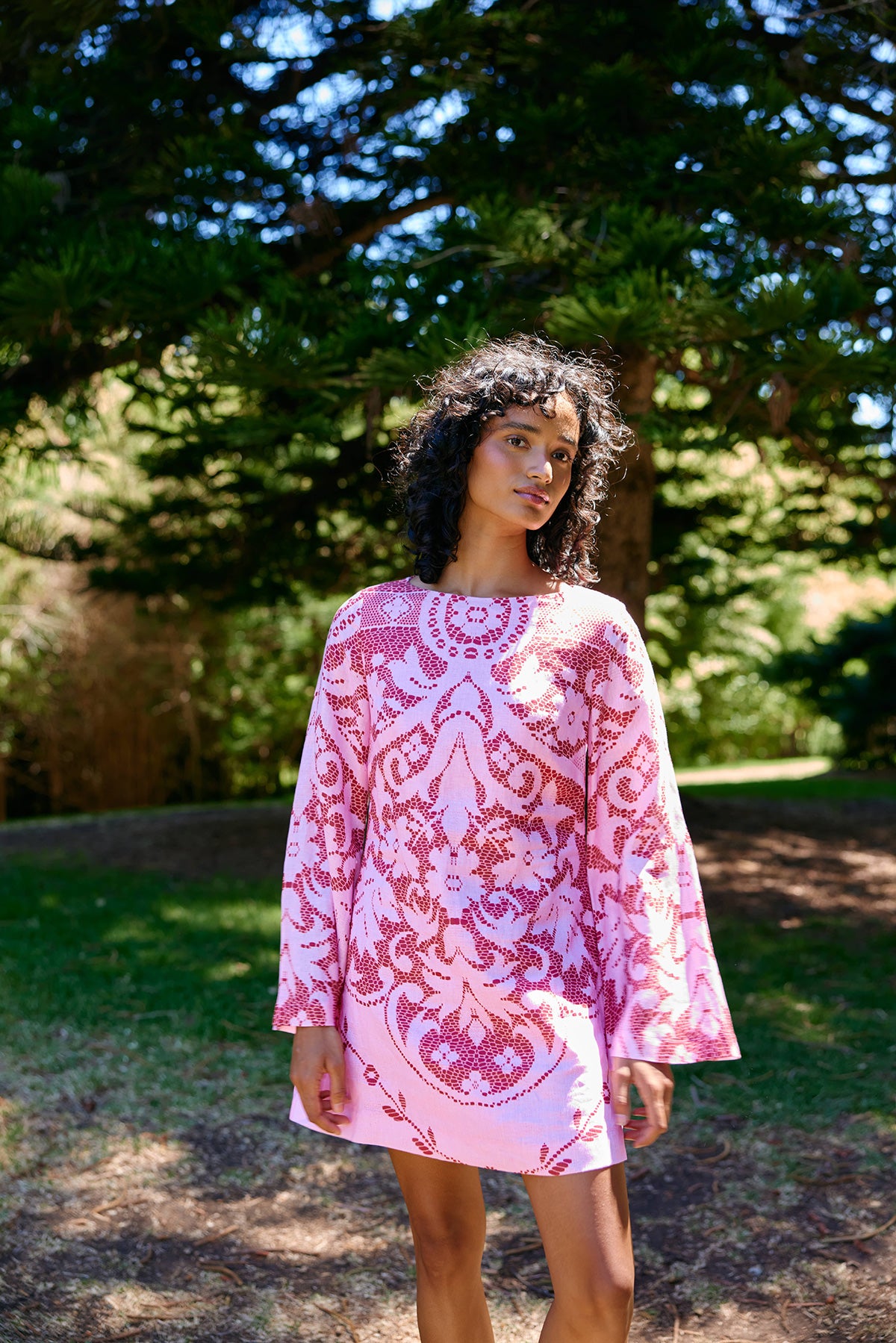 MAGGIE DRESS MAGENTA