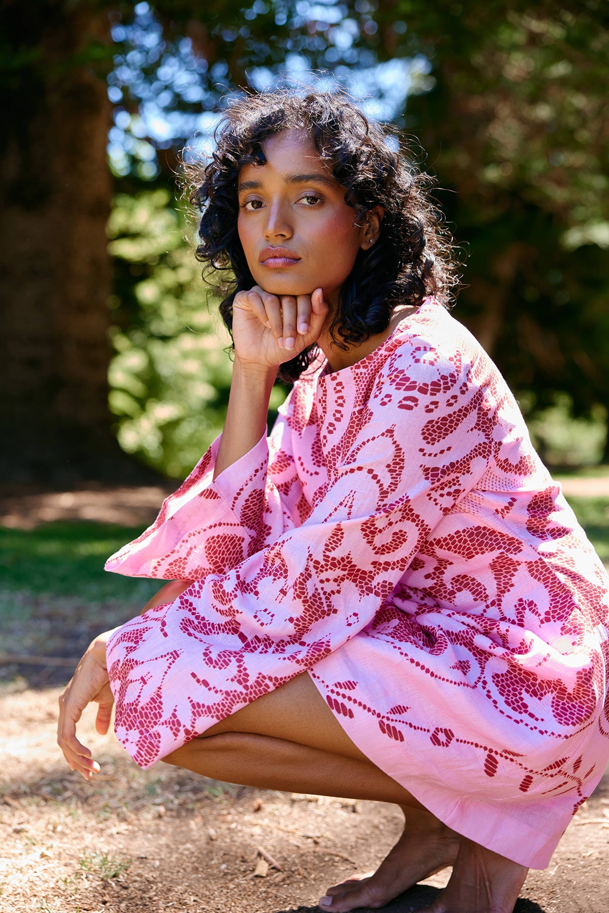 MAGGIE DRESS MAGENTA