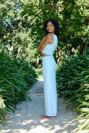 SOPHIE MESH SKIRT ARCTIC GINGHAM