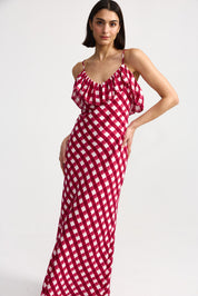 SYLVIE DRESS CHERRY GINGHAM