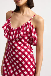 SYLVIE DRESS CHERRY GINGHAM