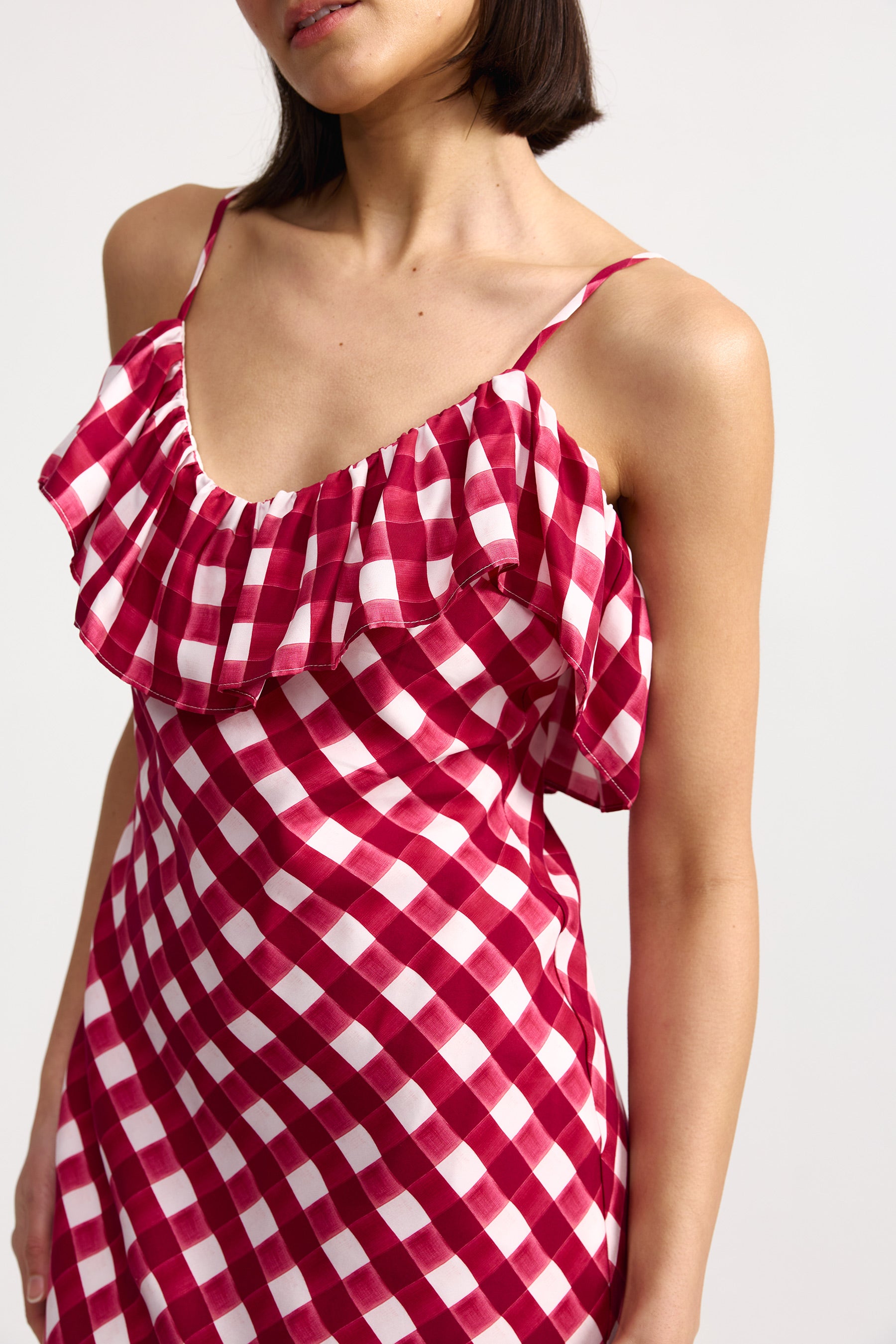 SYLVIE DRESS CHERRY GINGHAM