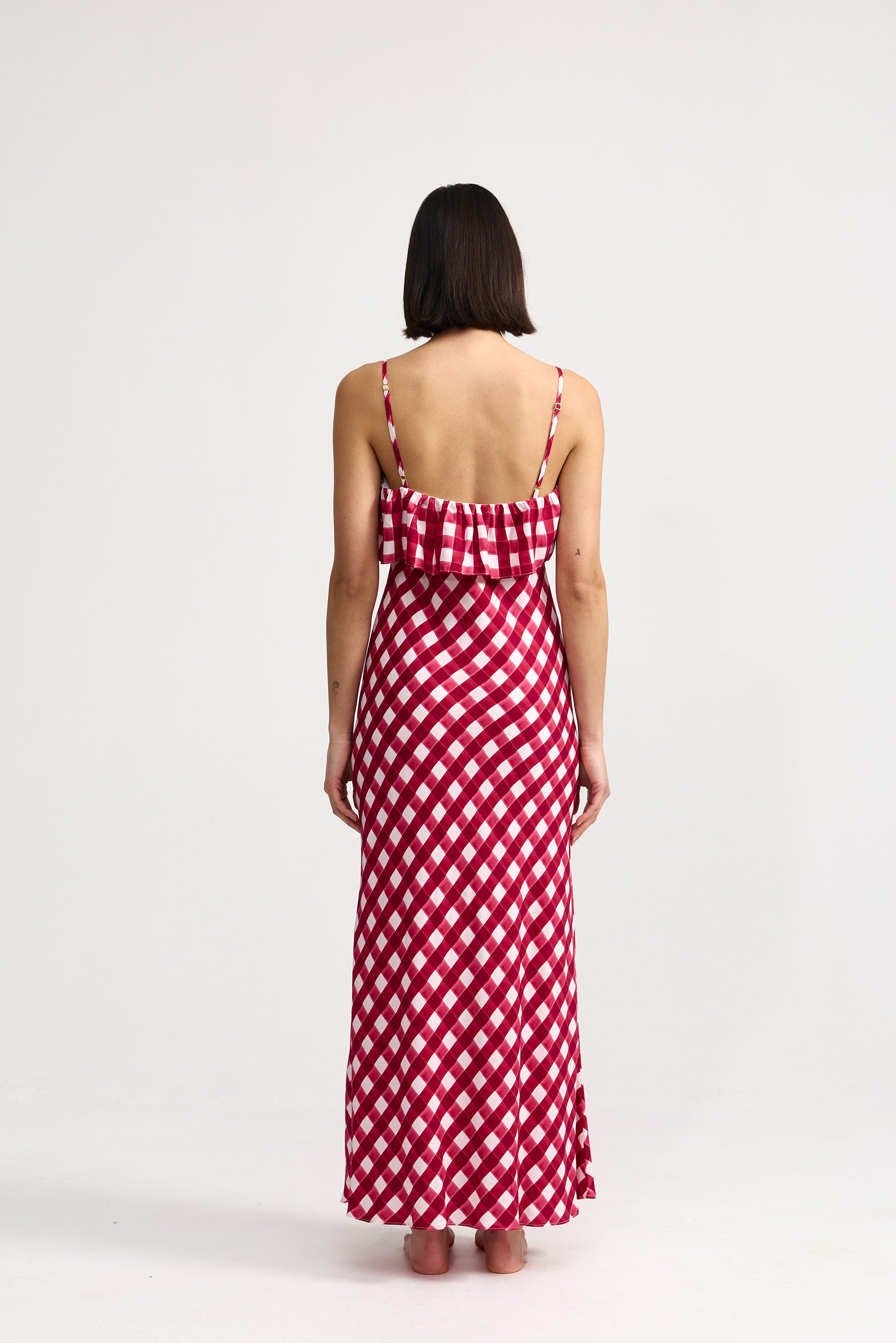 SYLVIE DRESS CHERRY GINGHAM